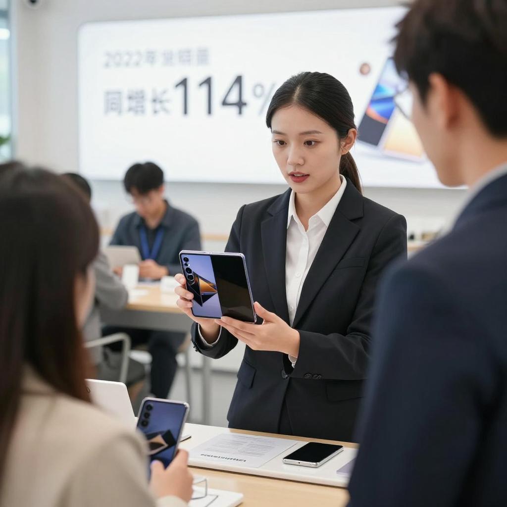 机构：2022年第三季度中国市场折叠屏手机销量同比增长114%第一张图